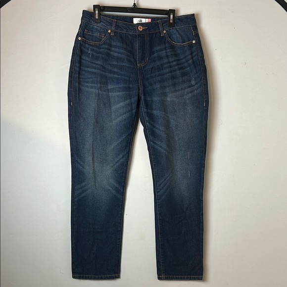CAbi Denim - CABI Malibu Jeans 100% Cotton Dark Women’s Straight Legs Size 8